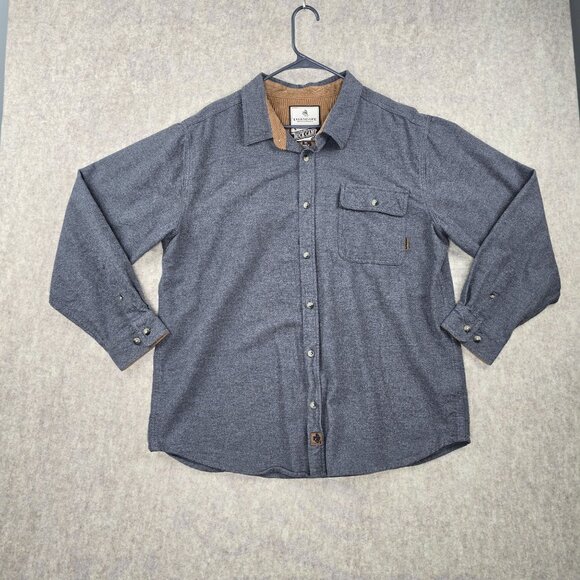 Legendary Whitetails Buck Camp Flannel Shirt XL Gray Long Sleeve Button-Up - Picture 1 of 7